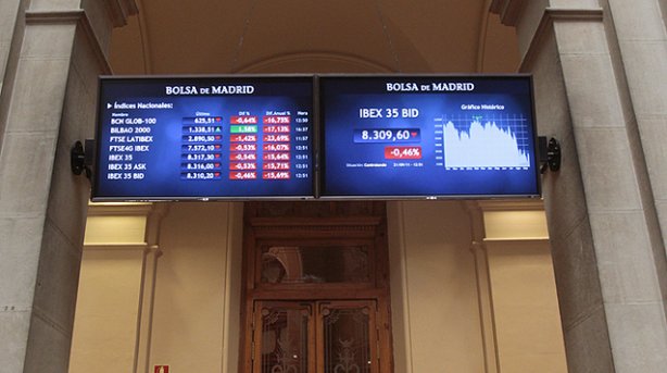 La Bolsa de Madrid retrocede un 1,18% al cierre