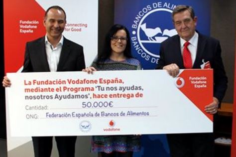Vodafone dona 50.000 euros al Banco de Alimentos