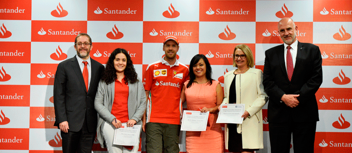 Banco Santander México lanza sus becas "Fórmula Santander" con Sebastian Vettel
