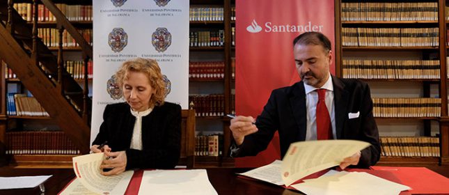 Banco Santander y la Universidad Pontificia de Salamanca renuevan su convenio de colaboración en innovación y emprendimiento