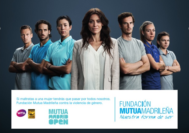 Fundación Mutua Madrileña y los mejores tenistas del mundo se unen contra la violencia de género