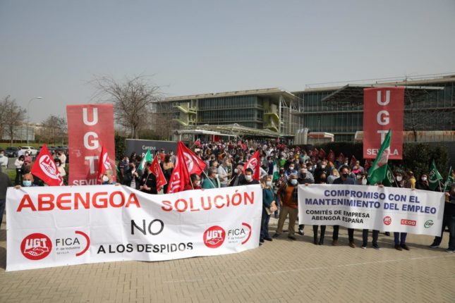 200 trabajadores de Abengoa reclaman "una solución"
