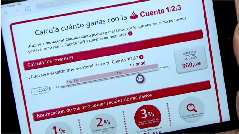 Banco Santander lanza la Cuenta 123 en España