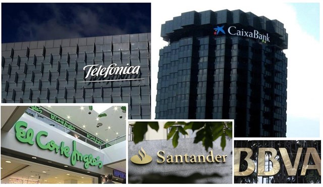 La Caixa, Telefónica, El Corte Inglés, Banco Santander y BBVA: las cinco empresas españolas con mejor reputación en España