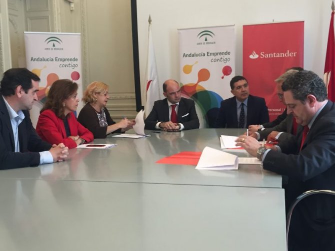 Banco Santander impulsa iniciativas de financiación para emprendedores en Andalucía