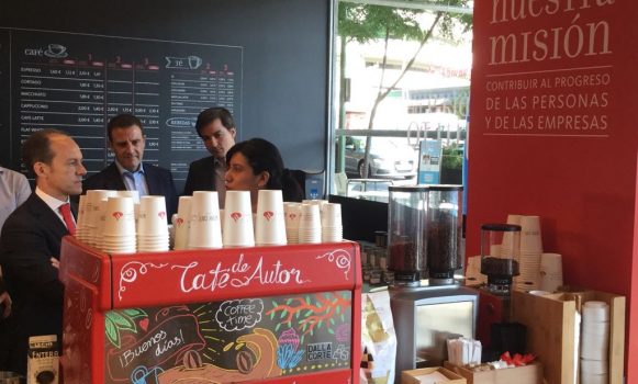 Banco Santander estrena su primer Work Café en Madrid