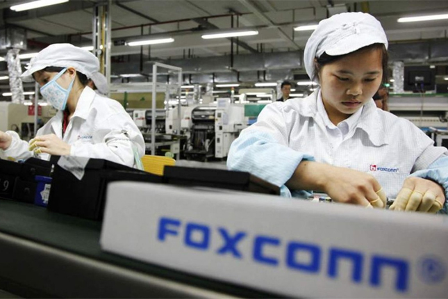 Foxconn obtiene un beneficio trimestral prácticamente plano